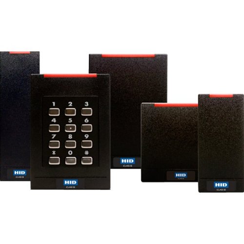 HID 900NTNNEK00000 iCLASS SE R10 Smart Card Reader, Maximum Compatibility, Wiegand, Pigtail, Standard v1, Black