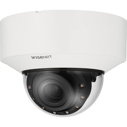 Hanwha XNV-C7083R Wisenet X Series, WDR IP67 4MP 2.8-10mm Motorized Varifocal Lens, IR 40M IP Dome Camera, White