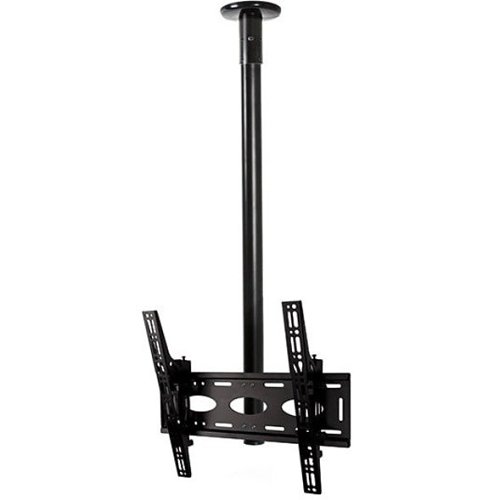 B-Tech BT8424-100-B Universal FLat Screen Ceiling Mount with Tilt, Weight Capacity 50kg, Black