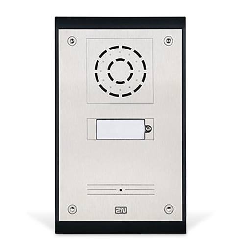 2N Analog Uni Series, 1-Button Intercom Door Station Module, IP54, Silver