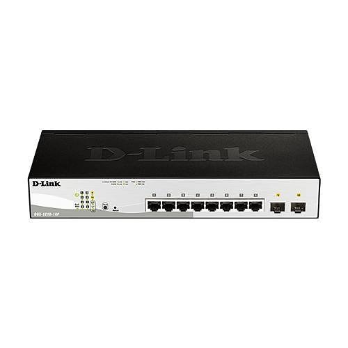 D-Link DGS-1210-10P DGS-1210 Series, 10-Port Gigabit Smart Managed PoE Switch, 65W