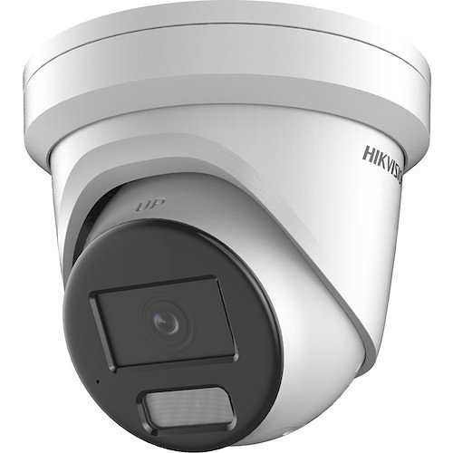 Hikvision DS-2CD2327G2-LU Pro Series ColorVu IP67 2MP IP Turret Camera, 2.8mm Fixed Lens, White