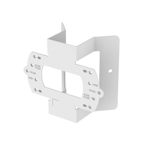 WBOVA2 Videotec Wall Bracket w/ Cable Channel - White