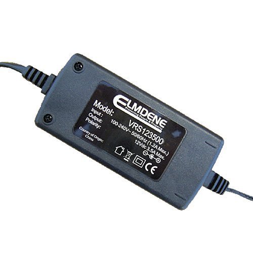 Elmdene VRS123500EE 12V DC, Switch Mode PSU 3.5A, UK EB, European PlugEe, Size 120 x 50x30