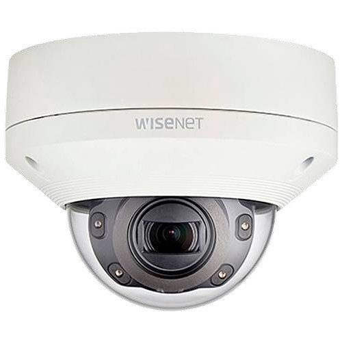 Hanwha XNV-6080R Wisenet X Series, IP67 2MP 2.8-12mm Motorized Varifocal Lens, IR 50M IP Network Dome Camera, Ivory