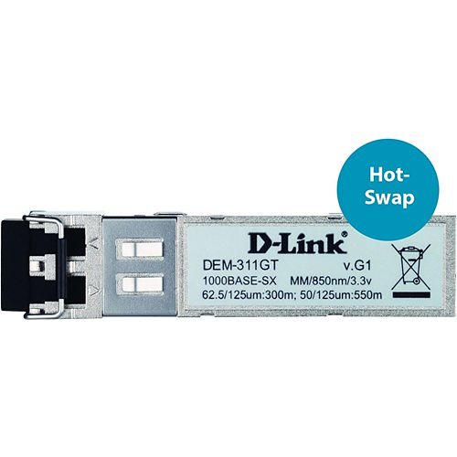 D-Link DEM-311GT 1000BASE-SX Multi-Mode 550 M LC SFP Transceiver