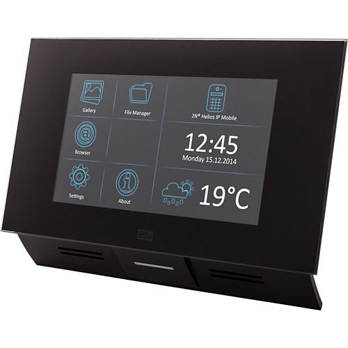 2N Indoor Touch 2.0 Intercom Answering Unit with 7" Touchscreen, 12VDC with WiFi, Black