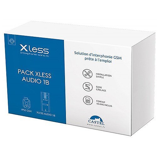 Castel PACK XLESS AUDIO 1B 1-Button Audio Door Station with SIM Card, IPS2 Interface and 10-Year Prepaid Subscription