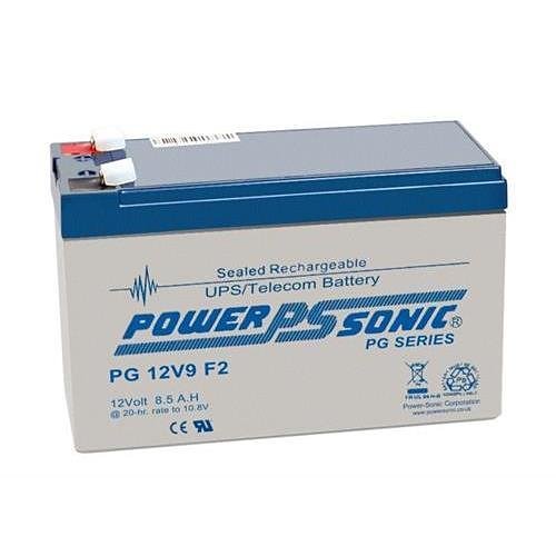 Power Sonic PG-12V9 PG Series, 12V, 8.8Ah, 6 Cells, Valve Regulated Lead Acid Rechargable Battery, 20-Hr Rate Capacity