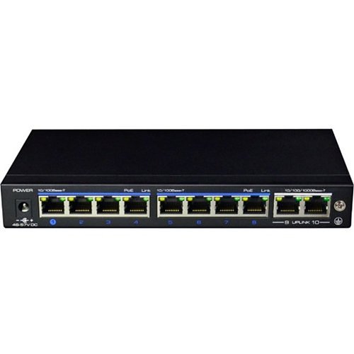 Elbac S40833-B0 POE Switch, 8 x 100mb, 60W, RJ45