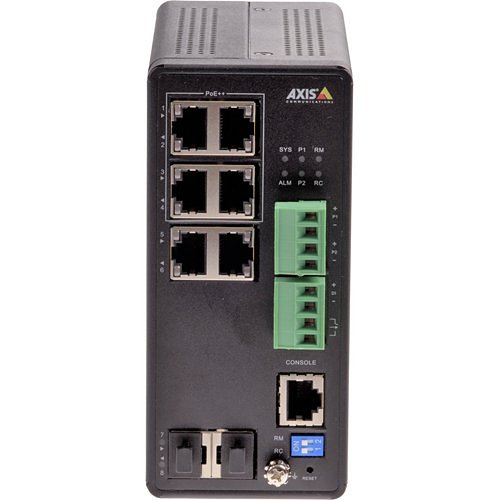AXIS T8504-R T85-Series Industrial 8-Port Switch, 4x1 Gbps RJ45 240W Rack Mount
