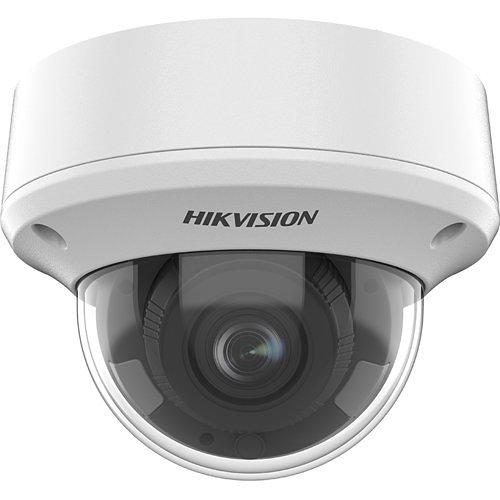 Hikvision DS-2CE5AH8T-AVPIT3ZF Pro Series Ultra Low Light IP67 5MP IR 60M HDoC Dome Camera, 2.7-13.5mm Motorized Varifocal Lens, White
