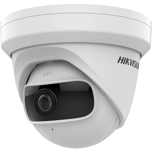 Hikvision DS-2CD2345G0P-I Pro Series 4MP IR 10M IP Turret Camera, 1.68mm Fixed Lens, White