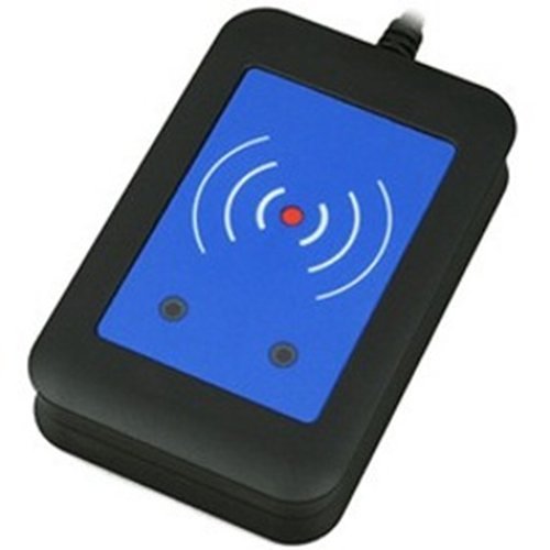 2N External RFID Card Reader, Supports 125kHz/13.56 MHz Cards and NFC, Black