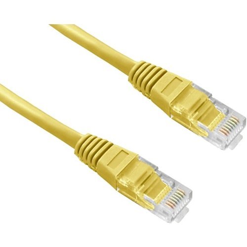 Connectix 003-3B5-005-06C Magic Patch Series CAT6 Patch Cable, RJ45 UPT, LSOH with Latch Protection Boot, 0.5m, Yellow