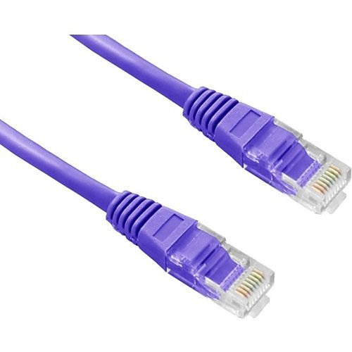 Connectix 003-3B5-005-08C Magic Patch Series CAT6 Patch Cable, RJ45 UPT, LSOH with Latch Protection Boot, 0.5m, Purple