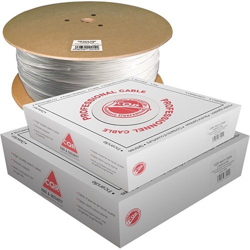 CQR CABTP2X2/1C/AB Access Control Cable, 22/4 STP, 8723 Belden Style ,7Ч0.25mmІ Tinned Copper, 100m Box, White