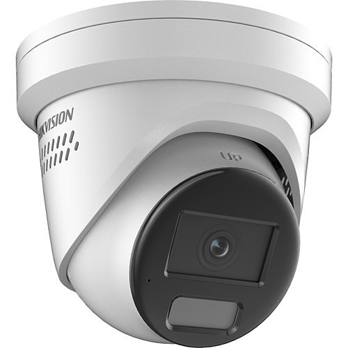 Hikvision DS-2CD2347G2-LSU-SL Pro Series ColorVu IP67 4MP IP Turret Camera, 2.8mm Fixed Lens, White