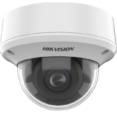 Hikvision DS-2CE5AH8T-AVPIT3ZF Pro Series, Ultra Low Light IP67 5MP 2.7-13.5mm Motorized Varifocal Lens, IR 60M HDoC Dome Camera, Wit