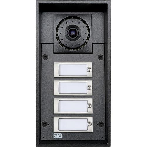 2N 9151104W IP Force Series, 4-Button Intercom Door Station Module with Speaker, IP69K, 12VDC, Black