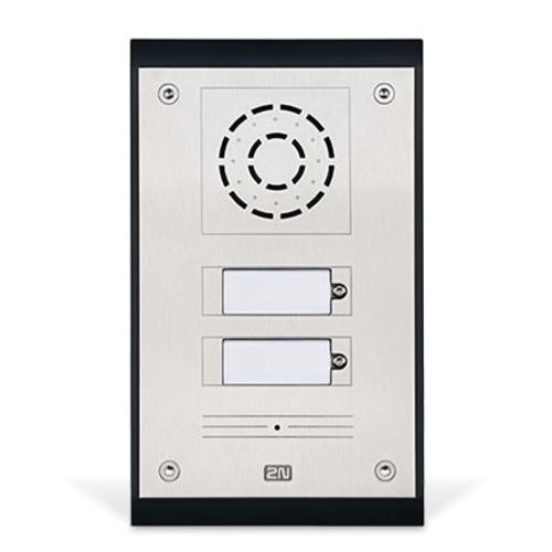 2N 9153101P IP Uni Series, 1-Button Intercom Door Station Module with Pictograms, IP54, 12VDC, Silver