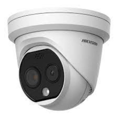 Hikvision DS-2TD1228T-2-QA Heatpro Series, IP66 256 × 192 2.1mm Fixed Lens, Thermal IP Turret Camera, Wit