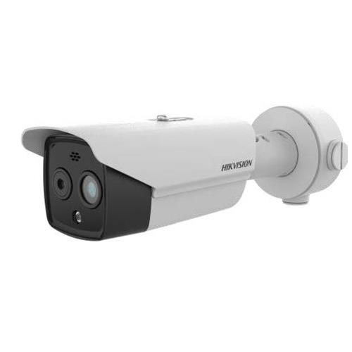 Hikvision HeatPro DS-2TD2628-3/QA Netwerkcamera - Kleur - Bullet - 30 m Infrarood/Kleur Night Vision - H.265, H.264, MJPEG - 2688 x 1520 - 4,30 mm Vast lens - CMOS - Paalmontage, Hoekbevestiging, Bevestiging voor verdeeldoos - IP67