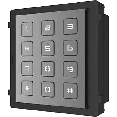 Hikvision DS-KD-KP Pro Series Keypad Door Station Module, IP65, 12VDC, Black