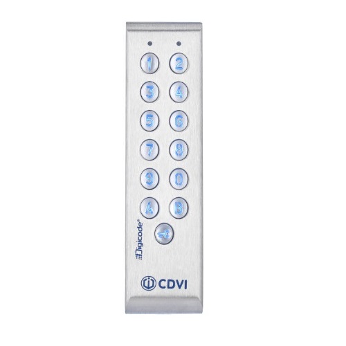 CDVI PROFIL100E/INT Access Keypad Profil Keypadad 2 Relay, Keypad Profil Rvs Keypadad Smal