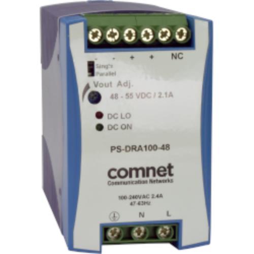 Comnet PS-DRA100-48A Netwerk Switch Acc 48VDC 100watt (2.1a), Ps-Amr5-12