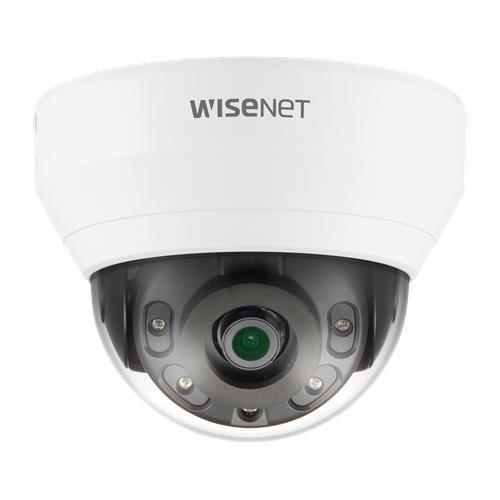Hanwha QND-7012R Wisenet Q Series, 4MP 2.8mm Fixed Lens, IR 20M IP Dome Camera, Wit