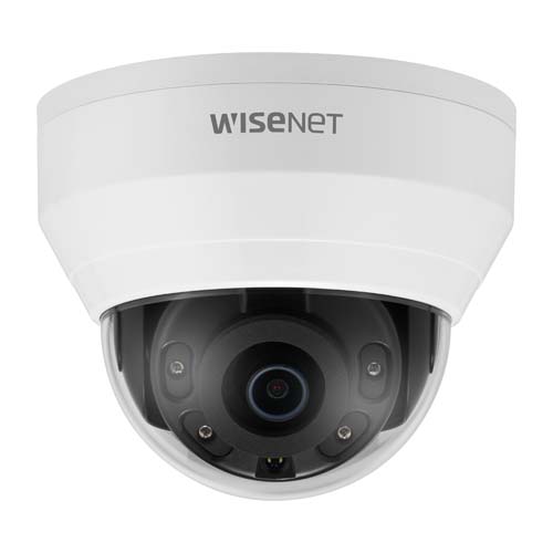 Hanwha QND-8010R Wisenet Q Series, 5MP 2.8mm Fixed Lens, IR 20M IP Dome Camera, Wit