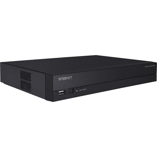 Hanwha QRN-420S Wisenet Q Series, 4K 4-Channel 40Mbps 1 SATA NVR with 4 PoE Ports