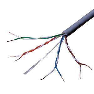 Connectix 305 m Categorie 5e Netwerkkabel voor Patchpaneel, Network-device - Eerste eind: Blank draad - Tweede eind: Bare Wire - 24 AWG - Grijs