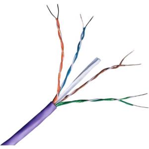 Connectix 305 m Categorie 6 Netwerkkabel voor Network-device, Patchpaneel - Eerste eind: Blank draad - Tweede eind: Bare Wire - 23 AWG - Paars