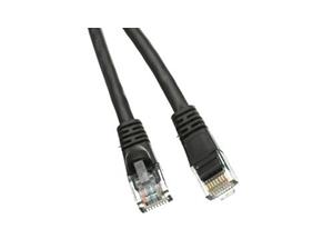 Connectix 003-3B5-030-09C Black Snagless Moulded 3m Ethernet Patch Cable (U/UTP, LSZH, Low Smoke), Kabel Patch UTP CAT6 3.0m Zwart