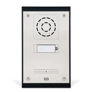 2N 9153201-E Analog Uni Series, 1-Button Intercom Door Station Module, IP54, Silver