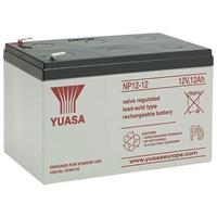 Yuasa NP12-12 Industrial Series, 12V 12Ah Valve Regulated Lead–Acid Battery, 20-Hr Rate Capacity, General Purpose