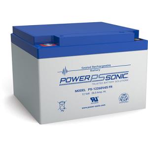 Powersonic P-S12260VdS PS Series, 12V, 26Ah, Sealed Lead Acid Rechargable Battery, 20-Hr Rate Capacity 