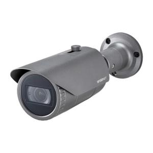 Hanwha QNO-7082R Wisenet Q Series, WDR IP66 4MP 3.2-10mm Motorized Varifocal Lens, IR 30M IP Bullet Camera, Grijs