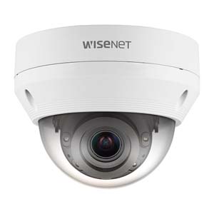 Hanwha QNV-8080R Wisenet Q Series, WDR IP66 5MP 3.2-10mm Motorized Varifocal Lens, IR 30M IP Dome Camera, Wit