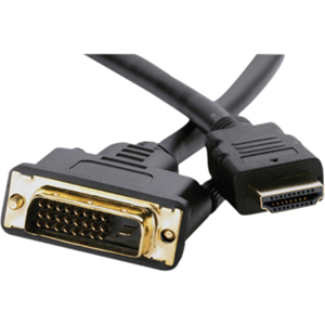 AG Neovo 1,80 m DVI/HDMI Videokabel voor Audio-/Video-apparaat, TV - Eerste eind: 1 x DVI Digitale video - Tweede eind: 1 x HDMI-Kabel Male Digitale audio/video - Afscherming - Zwart
