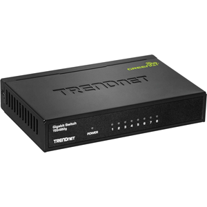TRENDnet TEG-S82G 8 Poorten Ethernetswitch - Gigabit Ethernet - 10/100/1000Base-T - 2 Ondersteunde laag - AC-adapter - Twisted-pair - Bureaublad - 3 Jaar Beperkte garantie