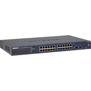 Netgear ProSafe GS724T 24 poorten Beheer mogelijk Ethernetswitch - 2 Layer Supported - Bureaublad, Monteerbaar in rek - Levenslang Limited Warranty