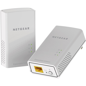 Netgear PL1000 Powerline netwerkadapter - 2 - 1 x Netwerk (RJ-45) - 1000 Mbit/s Powerline - 500 m&#178; Dekking - HomePlug AV2 - Gigabit Ethernet