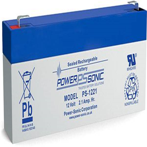 Power-Sonic PS1221VDS Batterij - 2100 mAh - Gesloten lood (SLA) - 12 V DC - Oplaadbare batterij