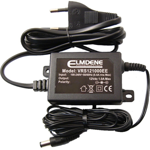 Elmdene Vision AC-adapter - voor Toegangscontrolesysteem - 120 V AC, 230 V AC Ingang - 12 V DC/1 A Uitgang