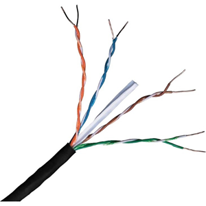 Connectix 305 m Categorie 6 Netwerkkabel voor Network-device, Patchpaneel - Ongeďsoleerde draad - Kaal draad - 23 AWG - Zwart