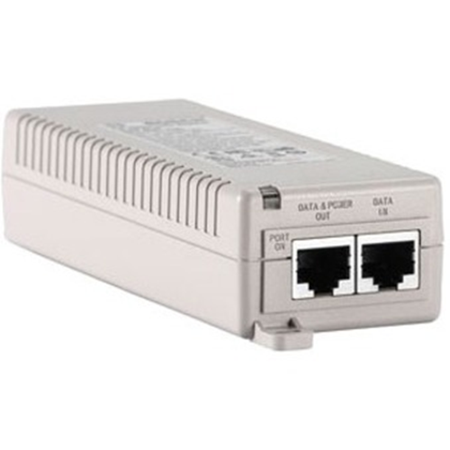 Power-over-Ethernet midspan injector voor gebruik met PoE-camera's; 15,4 W, 1 poortGewicht: 200 g - 48 V DC Uitgang - 1 x gigabit ethernet Outputpoort(en) - 15,40 W - Plank- / Muur- / Plafondmontage