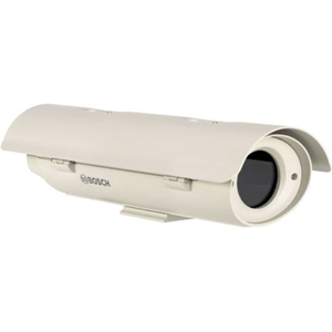 Behuizing voor gebruik buitenshuis voor (230 VAC / 12 VDC)-camera met 230 VAC-voeding en doorvoerbekabeling. - 1 ventilator(en)